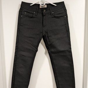Naked & famous black power stretch super guy
